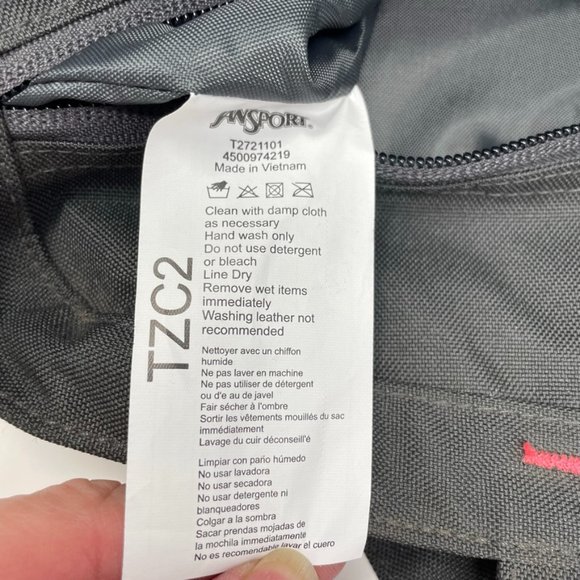 JanSport Black Red Graphic Print Laptop Bag Padded Adjustable Shoulder Bag NEW - Picture 8 of 10